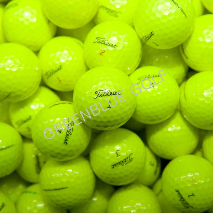 1 Dozen Titleist Pro V1 / V1X Yellow Golf Balls Near MINT Grade (with pen marks)