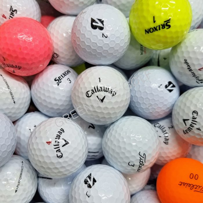 50 Titleist, Callaway, Taylormade, Bridgeston, Srixon & Assorted Brand Mint / Near Mint / Standard Grade Golf Balls