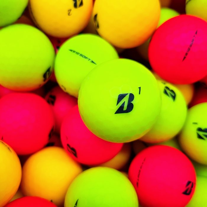 50 Bridgestone e12 Matte Colour MINT & Near Mint Grade Golf Balls ★SPECIAL PRICE★(with pen markings, logo)