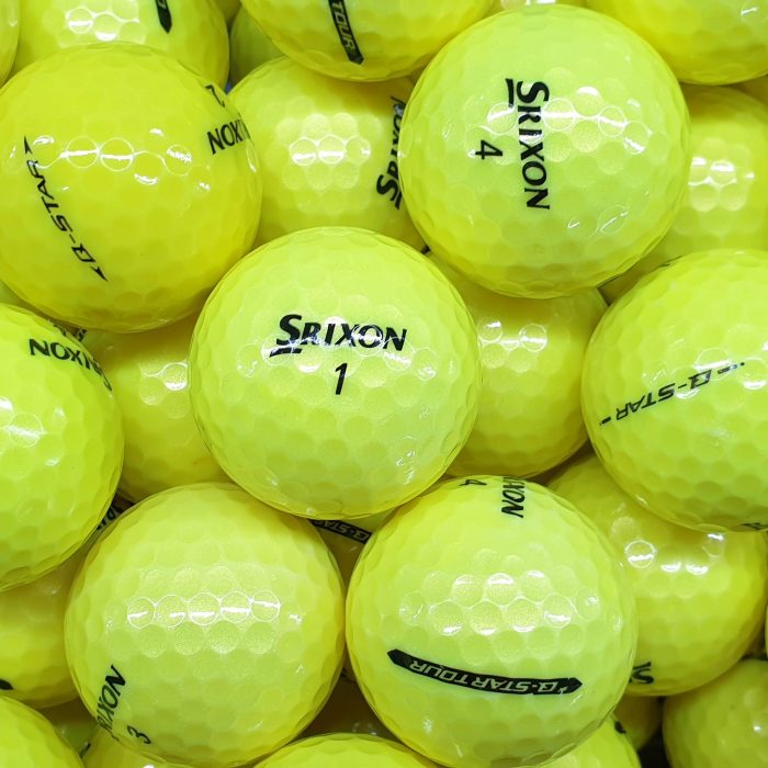 50 Srixon Q Star / Q Star Tour Yellow MINT & Near Mint Grade Golf Balls ★SPECIAL PRICE★(with pen markings, logo)