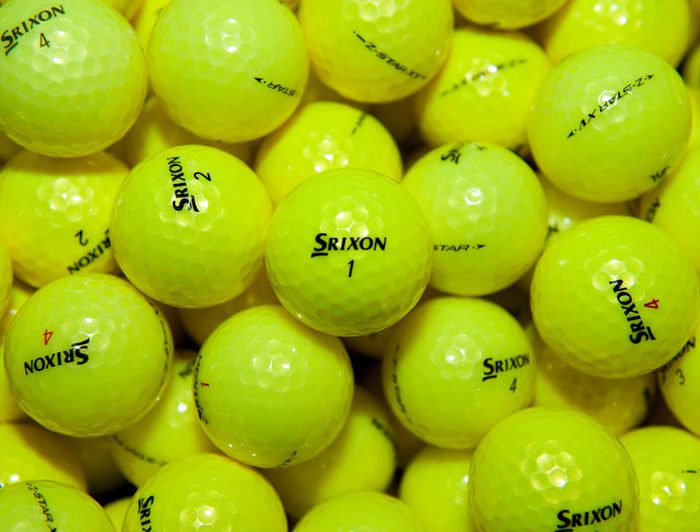 50 Srixon Z Star / Z Star XV Yellow MINT & Near Mint Grade Golf Balls ★SPECIAL PRICE★(with pen markings, logo)