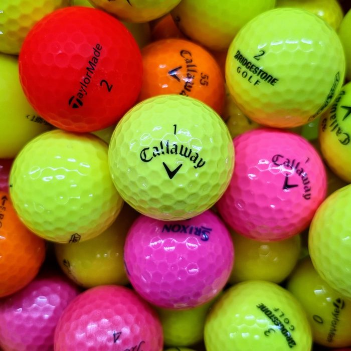 50 Titleist, Callaway, Srixon, Taylormade, Bridgestone, NIKE Colour Mint & Near Mint & Standard Grade Golf Balls